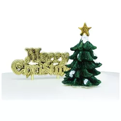 Cake topper Set Albero di Natale