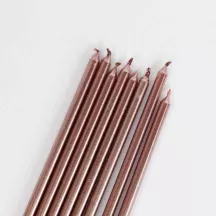 Extra lange Kerzen, rosa, 16 Stück