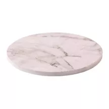 Cake plate round Ø 40 cm, white marbled