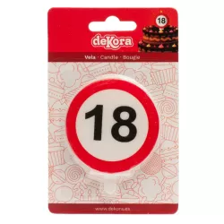 Panneau d'interdiction Bougie 18 ans