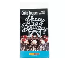 Happy Birthday Cake Topper mirror look