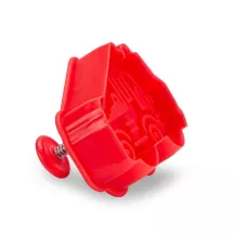 Fire engine cookie cutter with ejector and embossing