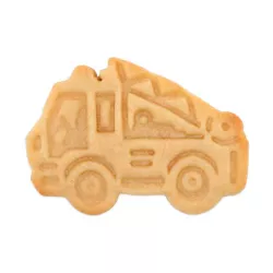 Fire engine cookie cutter with ejector and embossing