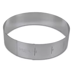 Adjustable cake ring Ø 18 to 30 cm, height 7 cm