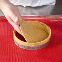 Anello per tarte e quiche perforato Ø 17 cm x 2 cm