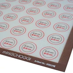 Professional macarons silicone mat with fiberglass, 48 pieces