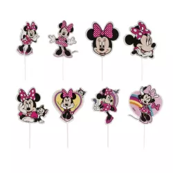 16 decorazioni di carta per torte Minnie