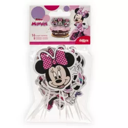 16 decorazioni di carta per torte Minnie