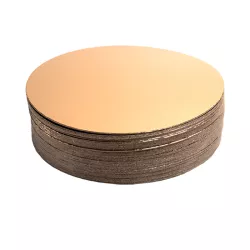 Tortenunterlage Gold/Schwarz rund, Ø 28 cm, 50 Stück