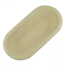 Ground wood proofing basket, oval, groove 29 x 13 x 7 cm