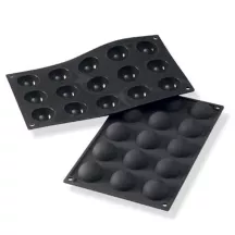 Moule à gâteaux en silicone demi-sphère Ø 4 cm, 15 alvéoles