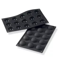 Silikonbackform Halbkugel Ø 4 cm, 15 Mulden