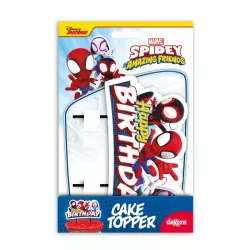 Cake Topper "Happy Birthday" Spiderman
