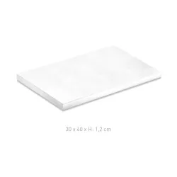 Rectangular white cake plate 30 x 40 cm