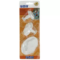 Pfoten Ausstecher & Stempel-Set, 3 / 7 / 9 cm