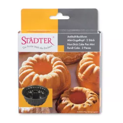 Mini moule à kouglof Ø 10 cm, 2 pièces