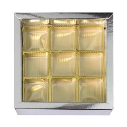 Scatola per praline argento per 9 praline