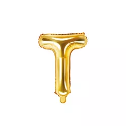 Letter balloon gold, T – 35 cm