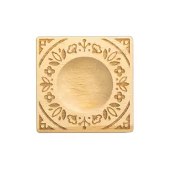 Ravioli-Holzform XL Blumenprägung, Buchenholz