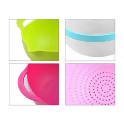 10 Stackable containers and measuring cups