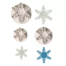 Ausstecherset Schneeflocken, 3-teilig