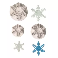 Set d'emporte-pièces flocons de neige, 3 pièces