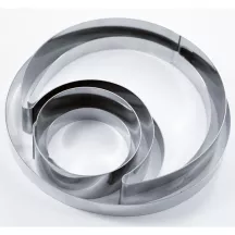 Cercle à tarte Ø 22 cm x 4 cm - Cercle dans un cercle