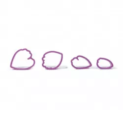 Peony cookie cutter set, 7 pieces