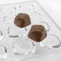Praline Schokoladenform Fluid, 24 Stück