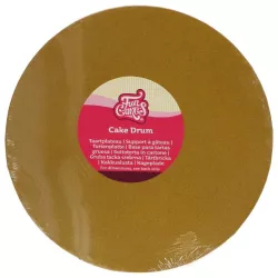 Golden round cake plates - Cake plate shape: round 20 cm