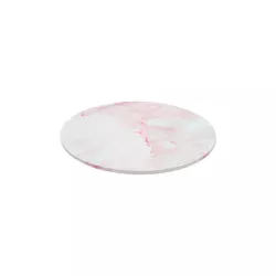 Plateau à tarte rond marbré rose - Rond 20 cm Rose Marbré