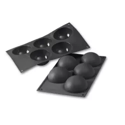 Silicone mold hemispheres Ø 8 cm, 5 pieces