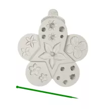 Silicone embosser multi flowers and buds set