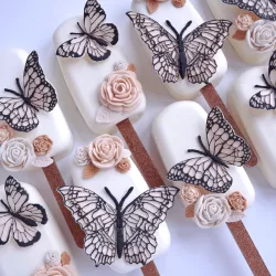 Silicone embosser butterflies