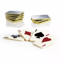 Schokoladengiessform Spielkarten, 4-teilig