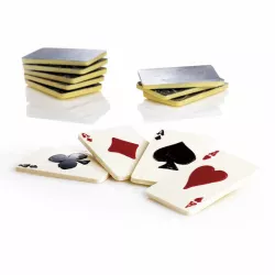 Schokoladengiessform Spielkarten, 4-teilig
