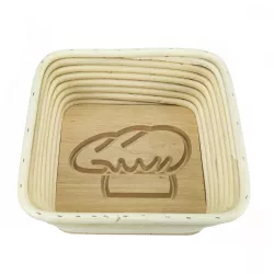 Square proofing basket baker's hat 20 cm