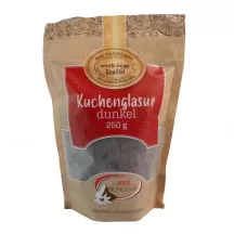 Dunkle Kuchenglasur für Kuchen & Guetzli, 250 g