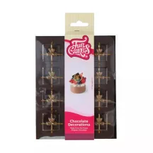 Schokoladendekoration Geschenke, 12 Stück