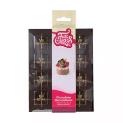 Stella di Natale con decorazione al cioccolato, 12 pezzi