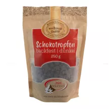 Bakeproof chocolate drops dark