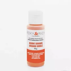 Colored cocoa butter Fiery orange