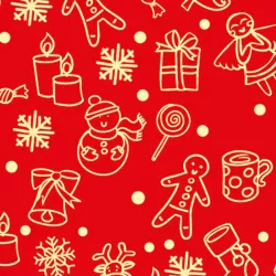 Happy Christmas chocolate tattoo