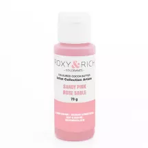Colored cocoa butter pink
