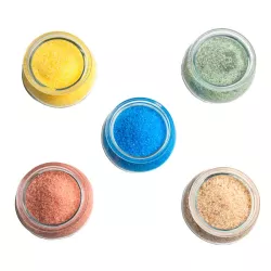 Kit de barbe à papa avec 5 sucres colorés + 20 bâtons
