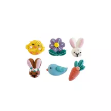 6 Easter sugar decorations