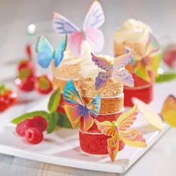 Edible paper butterflies 12 pieces