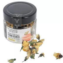 Boccioli di rosa commestibile essiccati gialli, 10 g