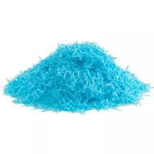 Blue confetti made from edible paper