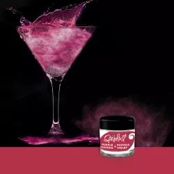 Cocktail-Glitzer Dunkelpink, essbar, 1,5 g